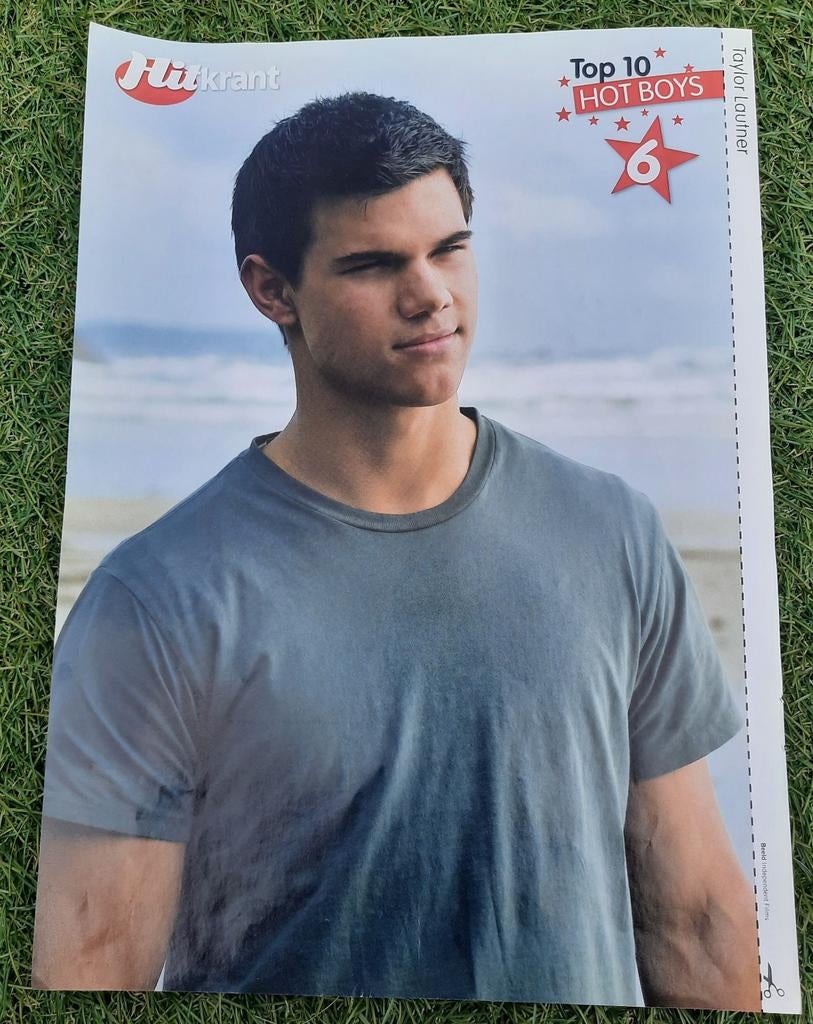 Poster A4 Hitkrant 2009 Tayler Lautner / Ryan Sheckler, Verzamelen, A4 of kleiner, Ophalen of Verzenden, Film en Tv, Rechthoekig Staand