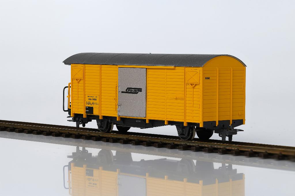 Bemo RhB Xbk 9096 Materialwagen, H0m (2271 196), Hobby en Vrije tijd, Modeltreinen | H0, Nieuw, Wagon, Gelijkstroom, Overige merken