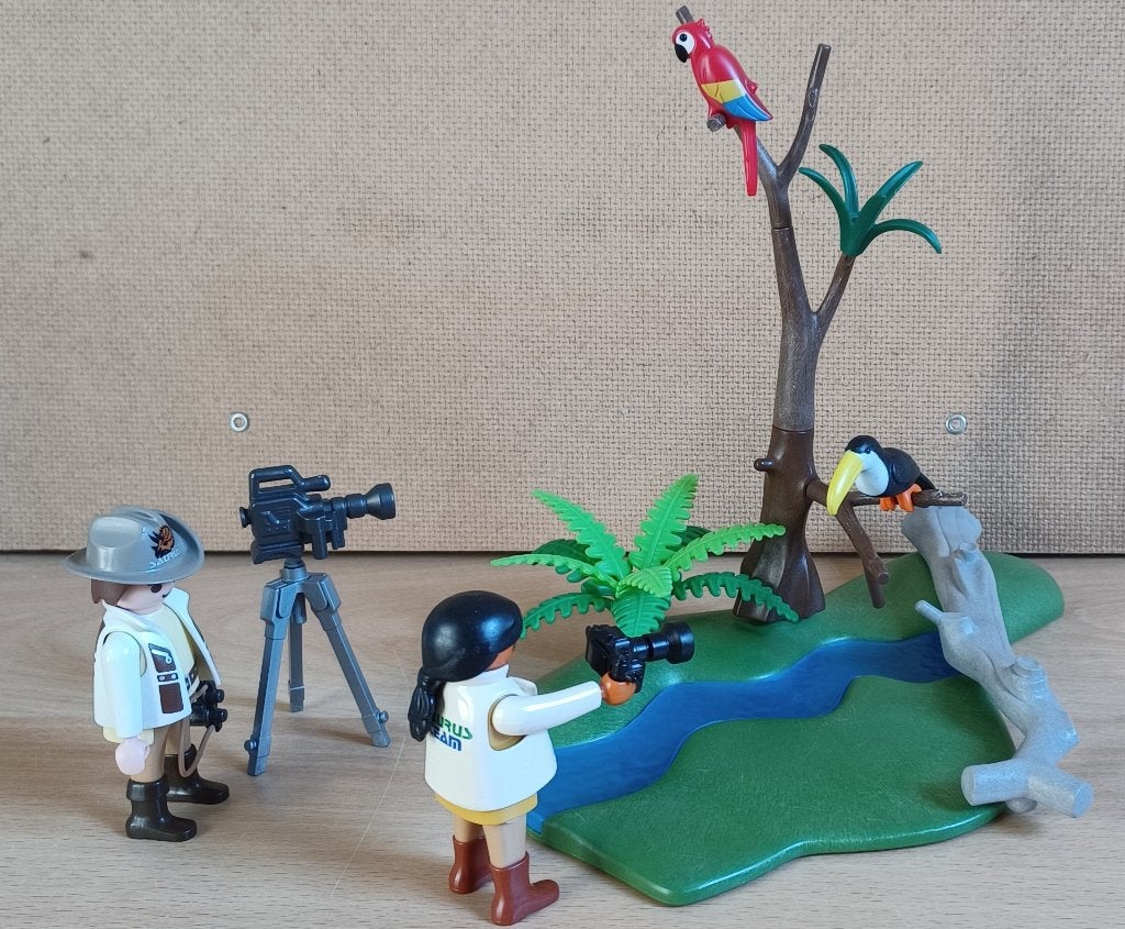 playmobil safari filmploeg, Ophalen of Verzenden, Gebruikt, Complete set