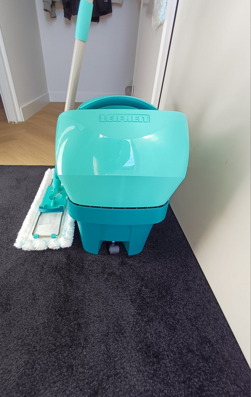 Leifheit Profi XL Vloerwisser Systeem Micro Duo met wieltjes, Ophalen, Dweilemmer, -bak, of -wagen