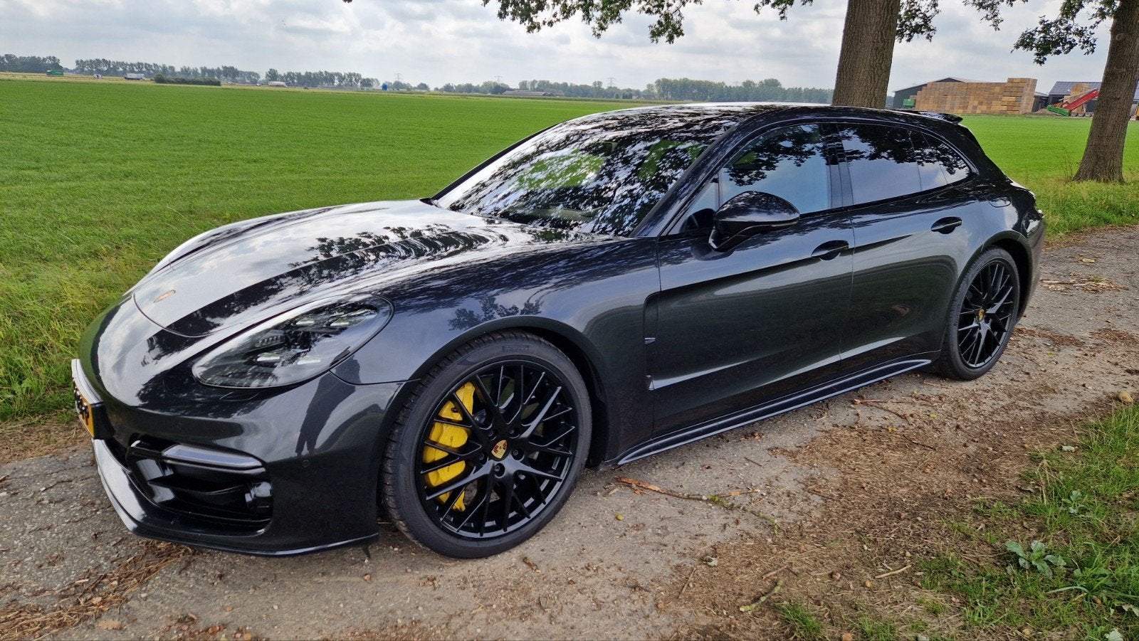 Porsche Panamera 4.0 V8 Turbo S E-hybrid 680pk PDK 2018, Auto's, Automaat, Zwart, Leder, Sound system