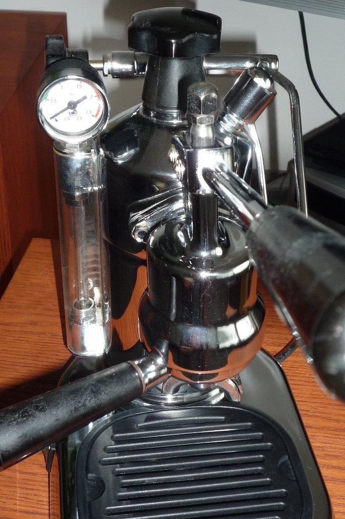 Espresso apparaat Pavoni Professional te koop, Witgoed en Apparatuur, Espresso apparaat, Gemalen koffie, Zo goed als nieuw, 2 tot 4 kopjes