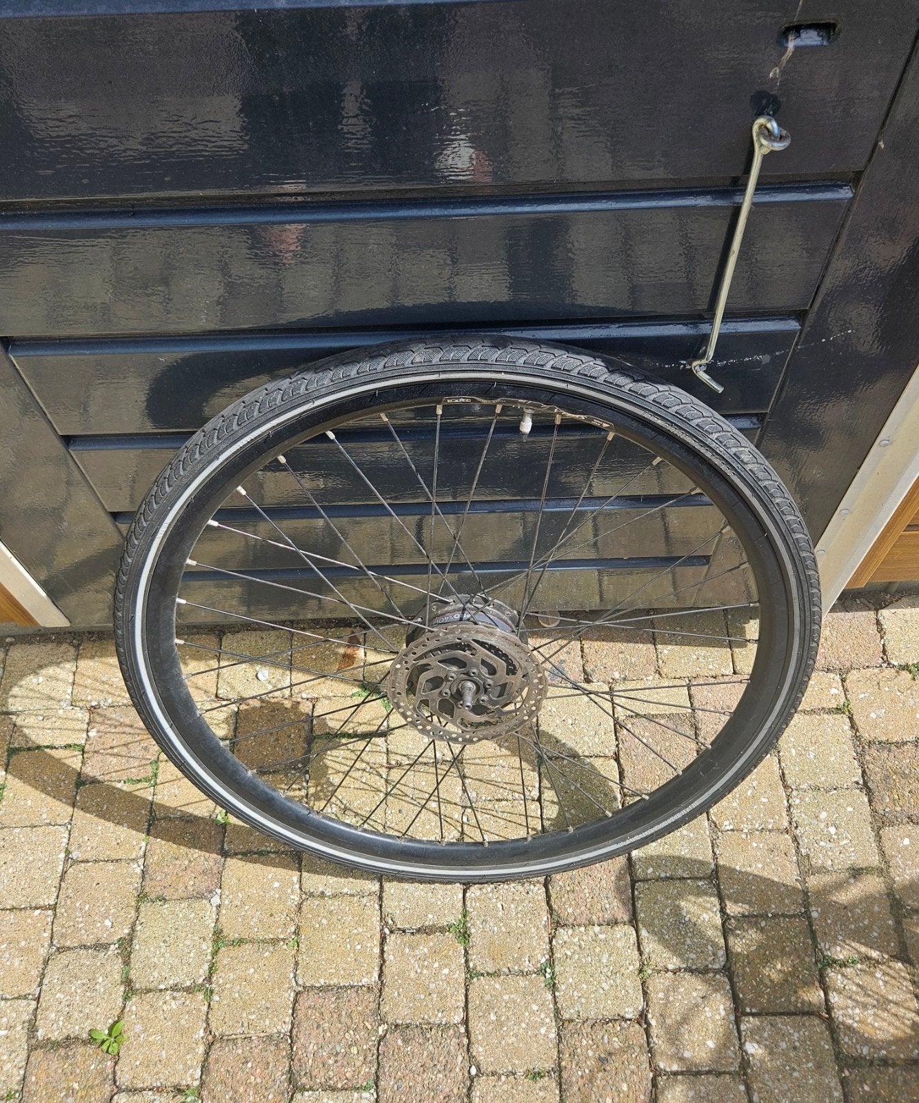 Elektrisch fietswiel met motor stella en schijfrem voorwiel, Gebruikt, Ophalen of Verzenden, PRO\40D, Aluminium