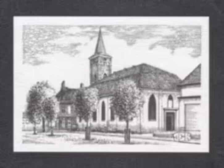 Hardenberg Hervormde Kerk Pentekening., Verzamelen, Ansichtkaarten | Nederland, Ophalen of Verzenden, 1960 tot 1980, Ongelopen