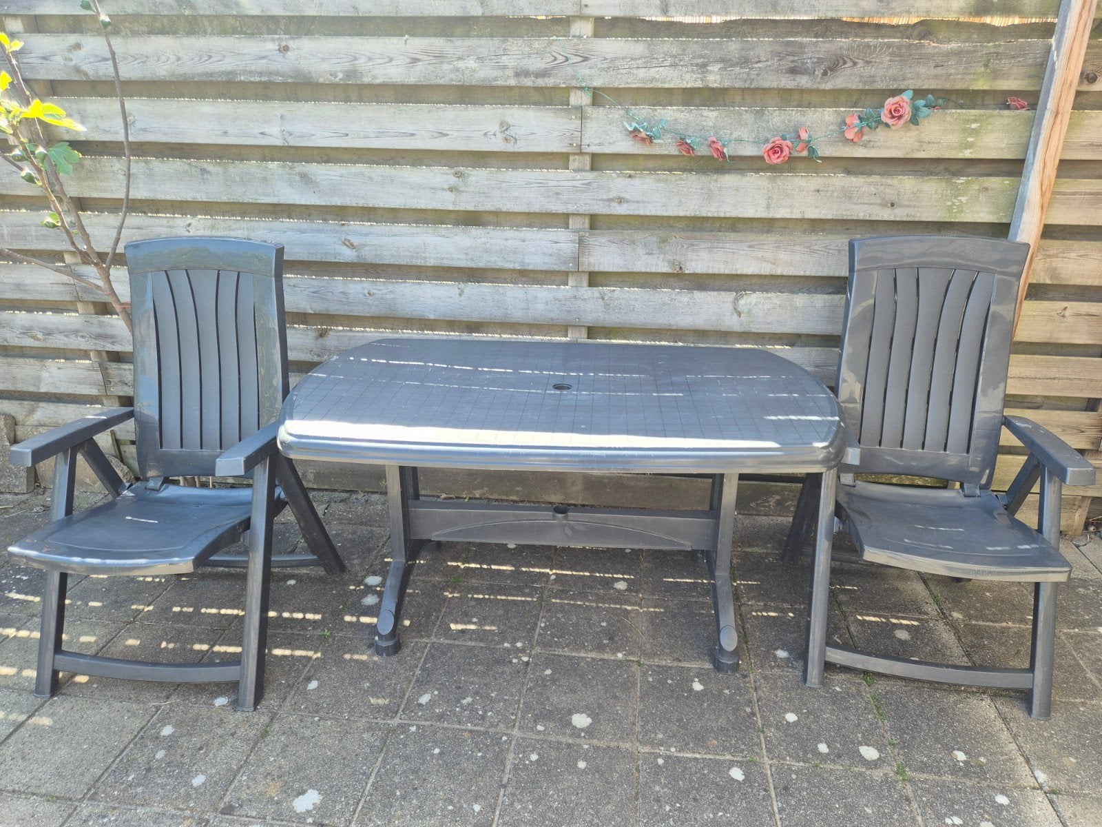 Jardin tuinset, Ophalen, 4 zitplaatsen, Kunststof, Gebruikt