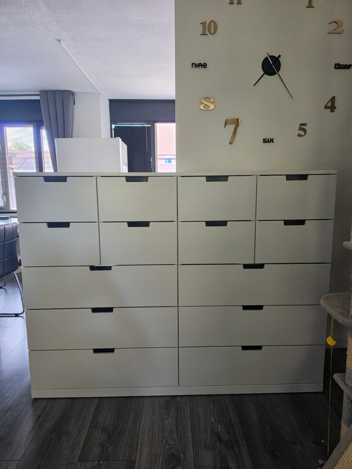 IKEA Nordli Ladekast Wit met 14 Lades, Huis en Inrichting, Ophalen, Gebruikt, 5 laden of meer, 100 tot 150 cm