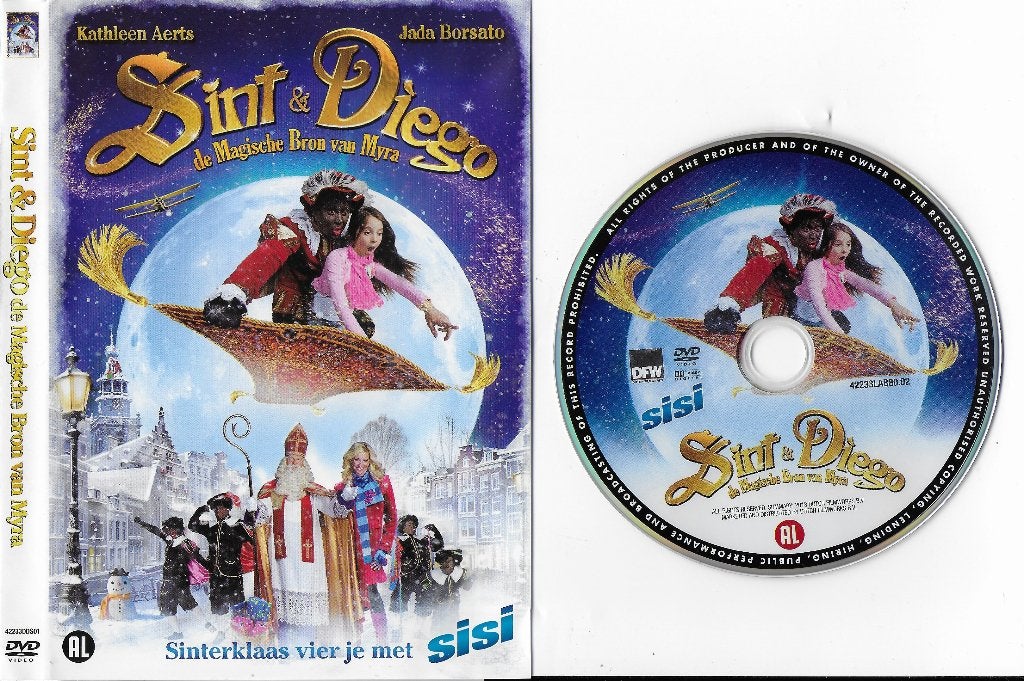 DDvd 334 sinterklaas en diego de magische bron van myra -, Alle leeftijden, Ophalen of Verzenden, Zo goed als nieuw