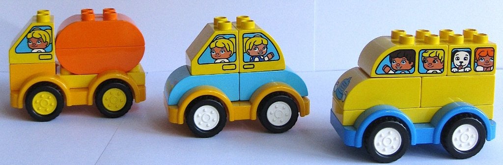 Lego Duplo 2 Auto’s En 1 Bus, Ophalen of Verzenden, Zo goed als nieuw, Complete set, Duplo