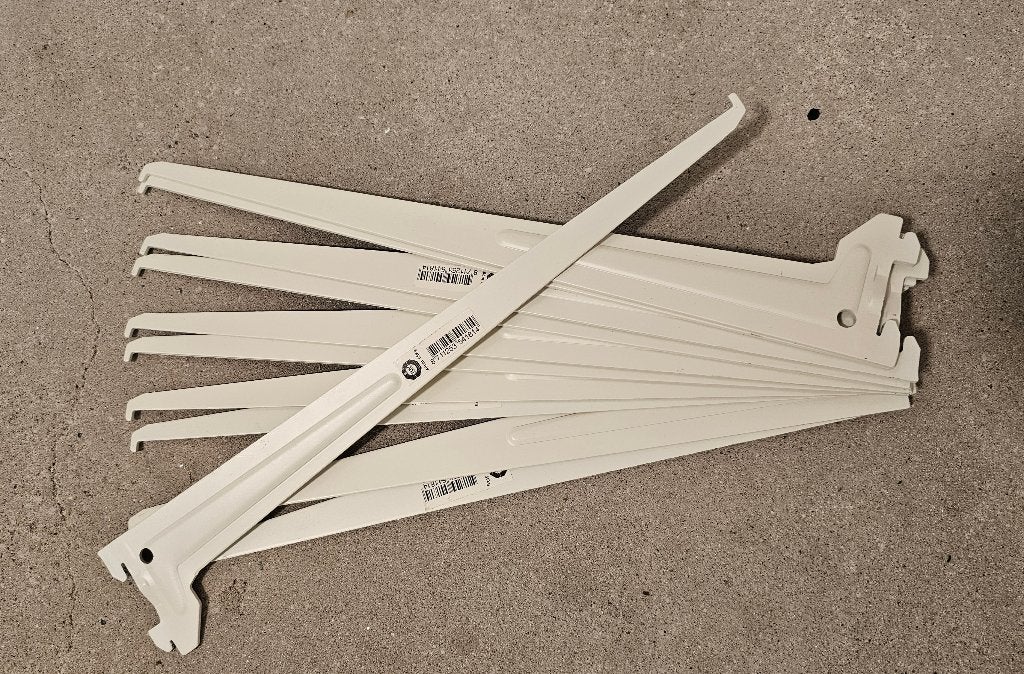 Plankdragers voor systeemrails, Duraline, 40cm, Ophalen, Nieuw