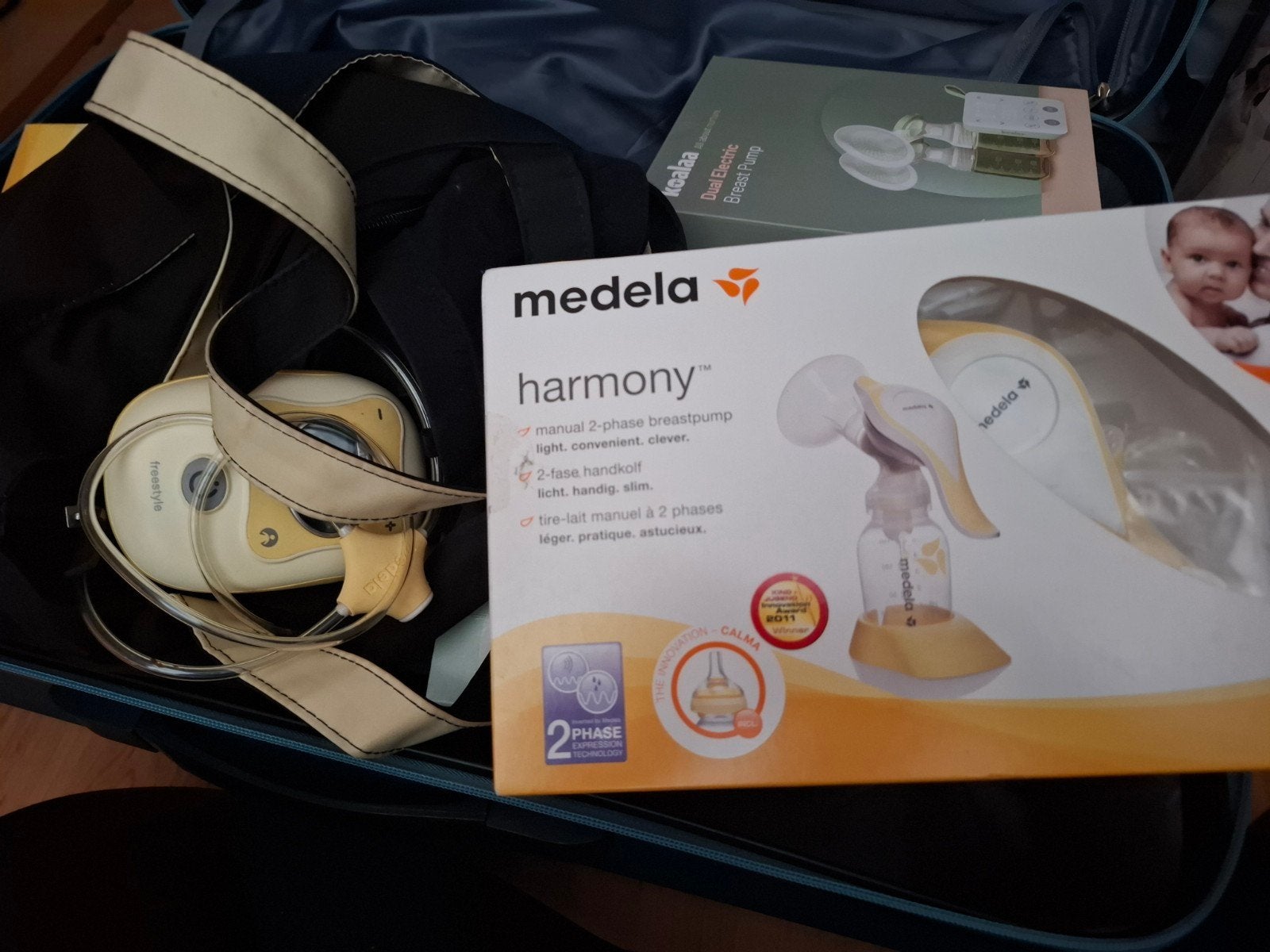 Medela Freestyle (oud model) en Harmony handkolfset, Ophalen of Verzenden