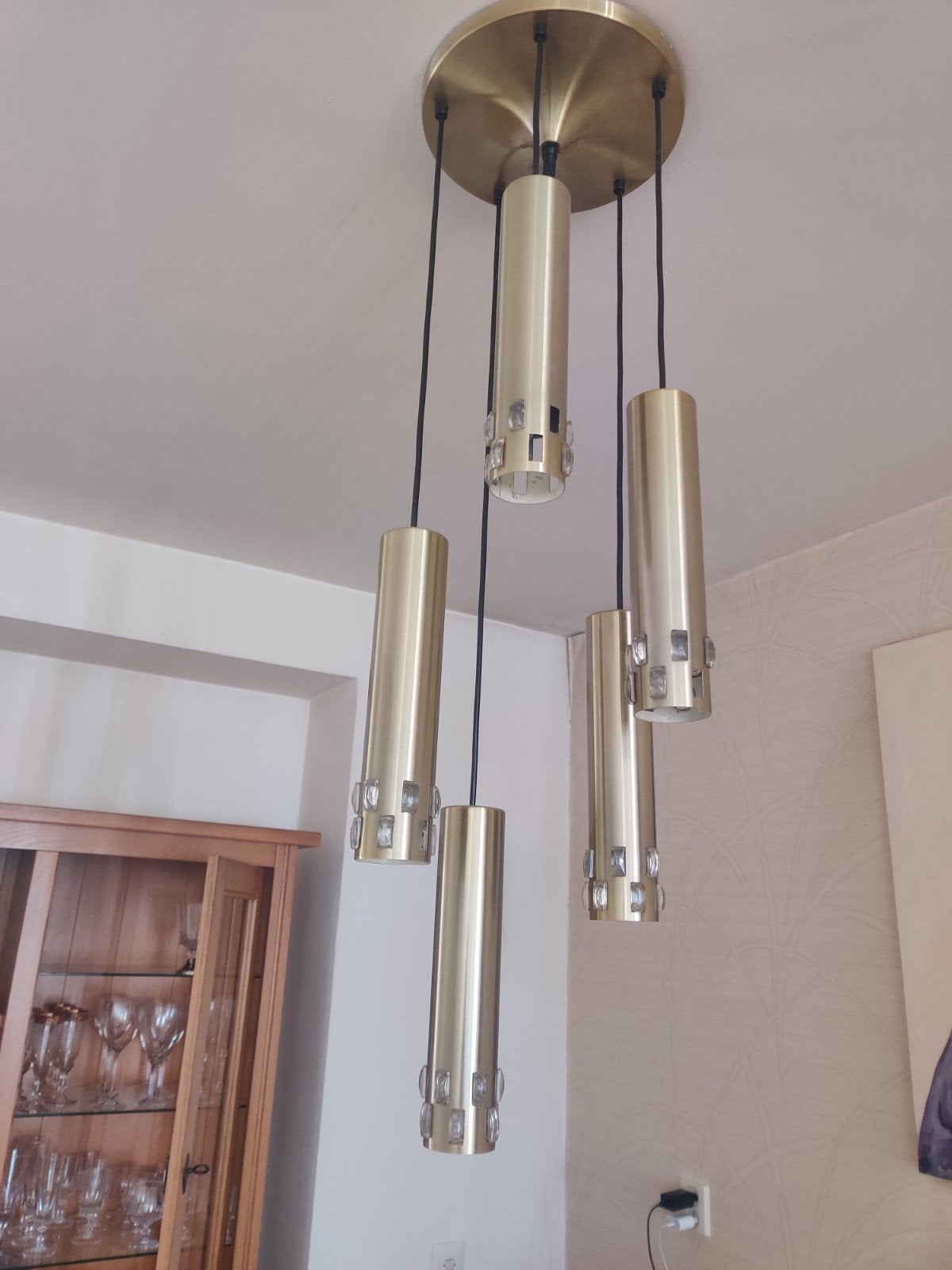 Lakro Amstelveen Sputnik cascade lamp, Ophalen, Gebruikt