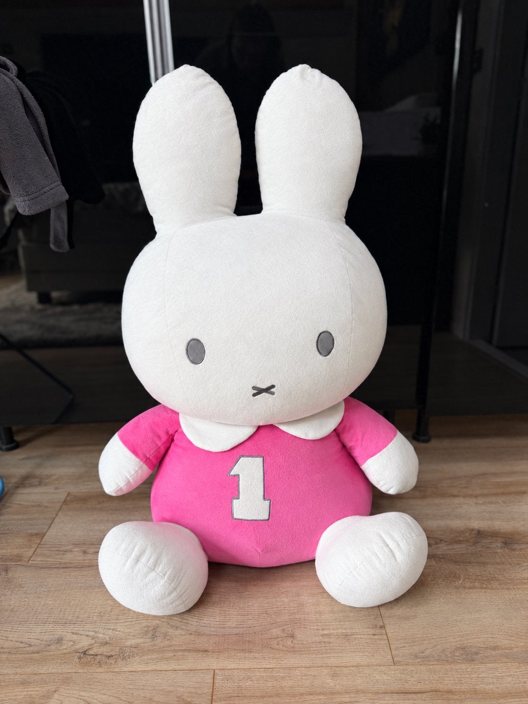 Grote (XXL) en kleine Nijntje knuffels, Konijn, Ophalen of Verzenden, Zo goed als nieuw, Wit