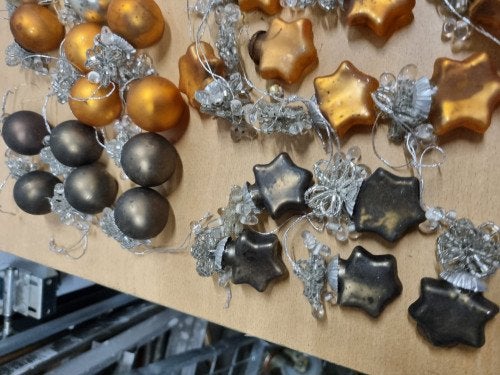 B229 kerstboomhangers mini met glazen  bloem, Ophalen of Verzenden, 'T Olde Gre-j, Info@toldegrej.nl, Endepoelstraat 20f Didam