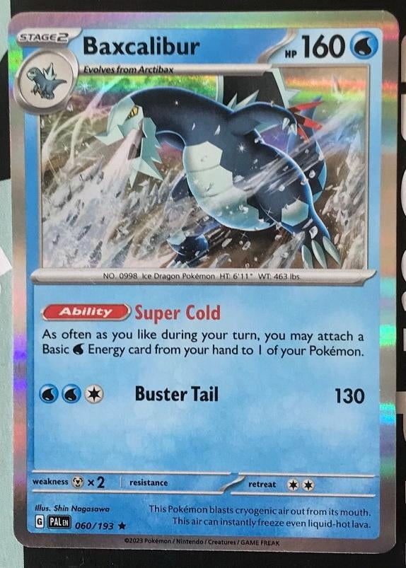 Pokemon - Baxcalibur (PAL 060) - Holo rare.., Ophalen of Verzenden, Nieuw, Losse kaart, Foil