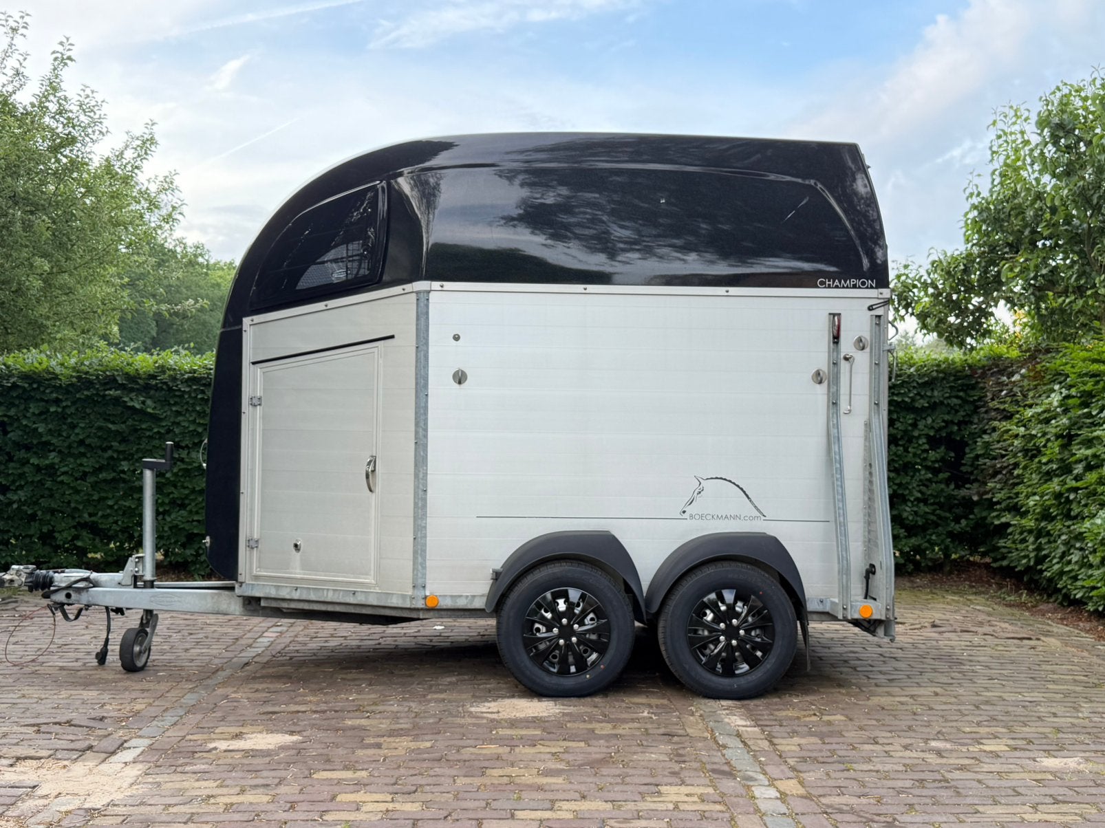 Mooie bockmann champion r met draaikantelklep vol aluminium, Ophalen, Aluminium, Zo goed als nieuw, 2-paards trailer