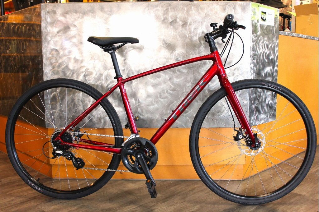Nieuwe Trek FX1 hybride herenfiets in maat M, Fietsen en Brommers, Fietsen | Heren | Sportfietsen en Toerfietsen, 28 inch, Velgrem
