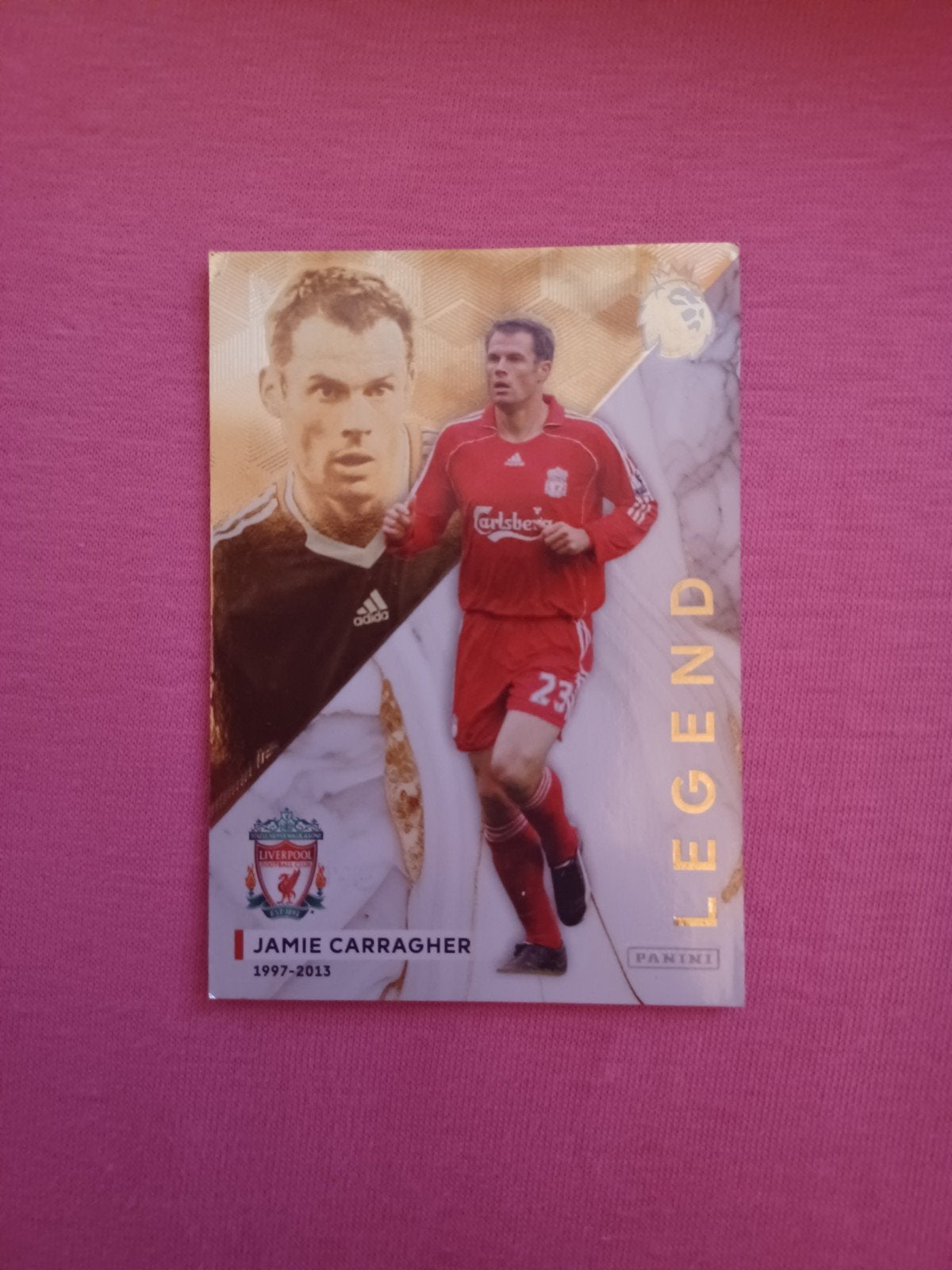 Jamie Carragher voetbal kaart beschadigd, Ophalen, Gebruikt, Plaatje
