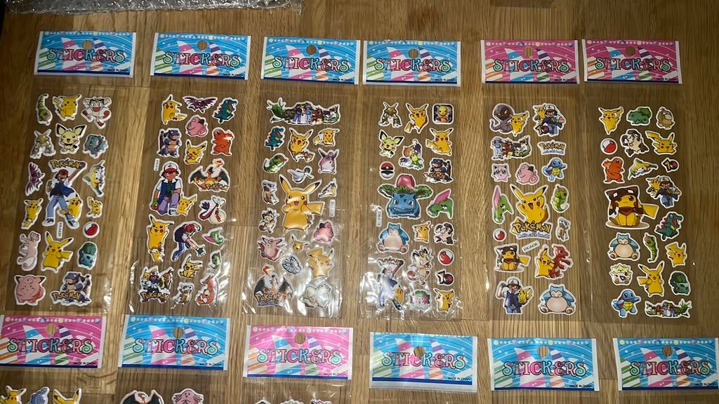 Pokemon sticker vellentje, Ophalen of Verzenden, Nieuw, Meerdere stickers