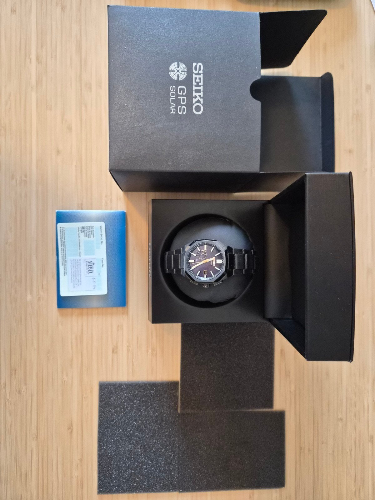 Seiko SSJ021J1 GPS Solar Limited Edition - Full Set, Ophalen of Verzenden, Zo goed als nieuw, Polshorloge, Seiko
