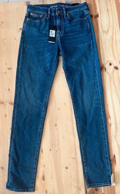 Aspesi x Denham Jolie Jeans Blue W26 L30 New with Tags, Denham, Blauw, Nieuw, Ophalen of Verzenden