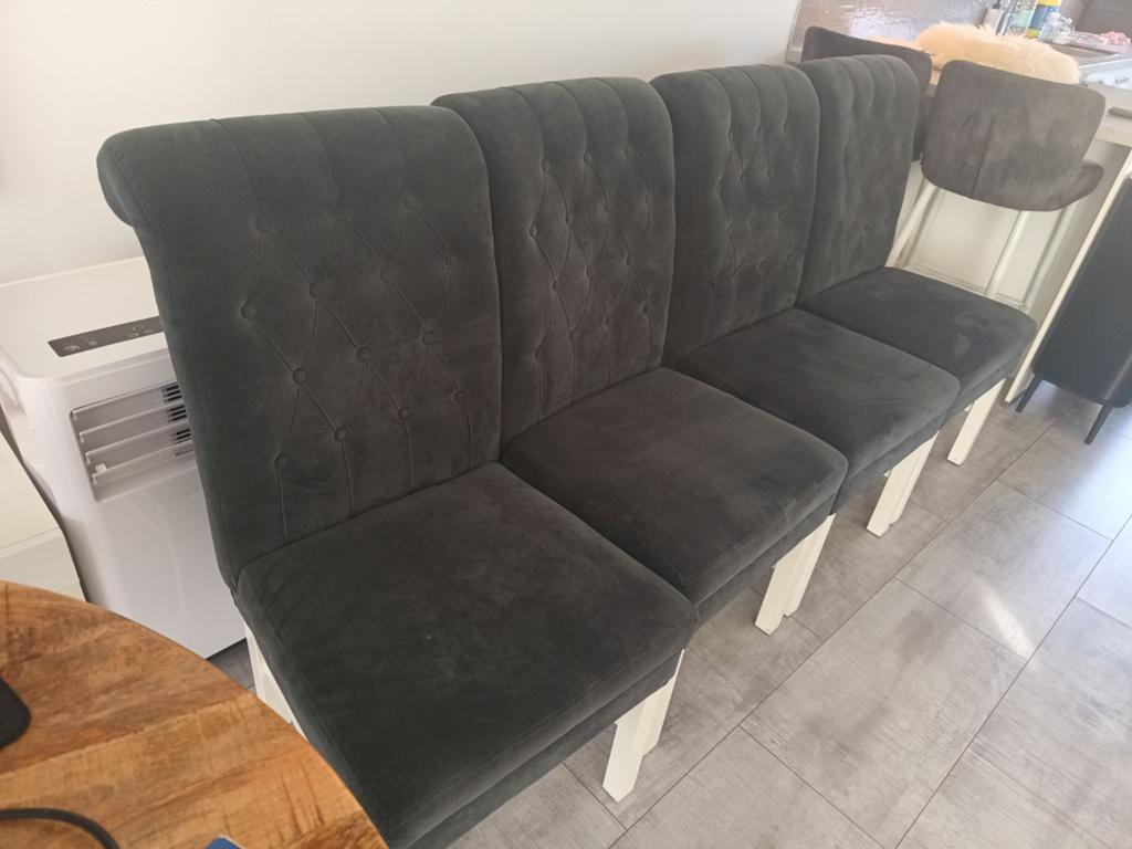 4 eethoek stoelen in goede staat, Huis en Inrichting, Stoelen, Ophalen, Gebruikt, Vier, Stof