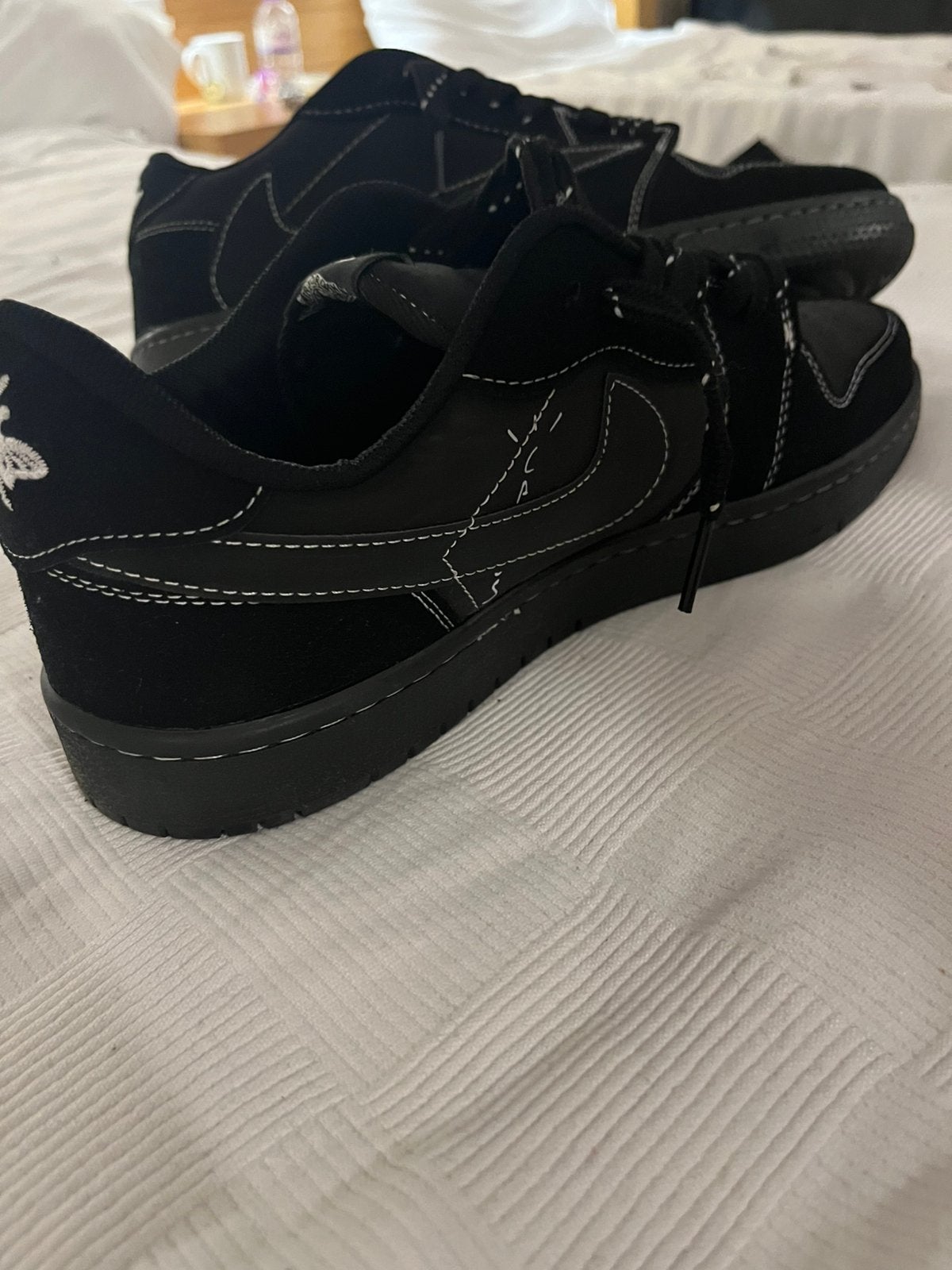 Nike Air jordan 1 lows travis scott phantom black, Zwart, Nieuw, Ophalen of Verzenden, Sneakers of Gympen