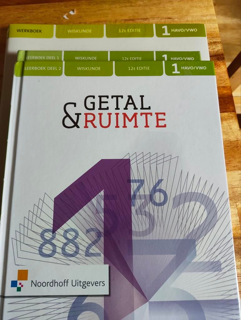 Getal & Ruimte Wiskunde 12e editie HAVO/VWO deel 1, 2 en wer, Boeken, Ophalen of Verzenden, Gelezen, HAVO, Wiskunde A