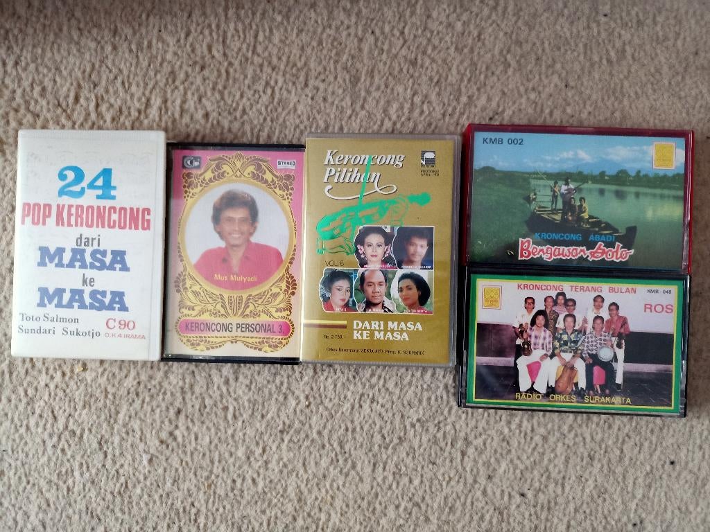 Cassettebandjes 'Krontjong', Gebruikt, 2 t/m 25 bandjes, Overige genres, Ophalen of Verzenden