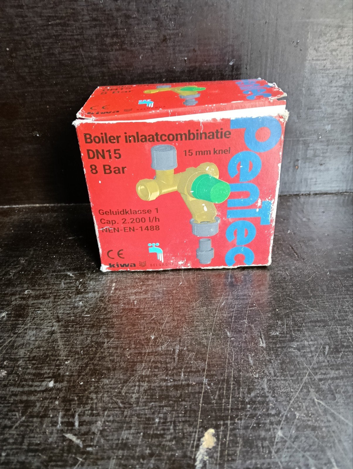 Boiler inlaatcombinatie DN15 8 Bar 15 mm knel, Ophalen of Verzenden, Nieuw, Koper, Overige typen