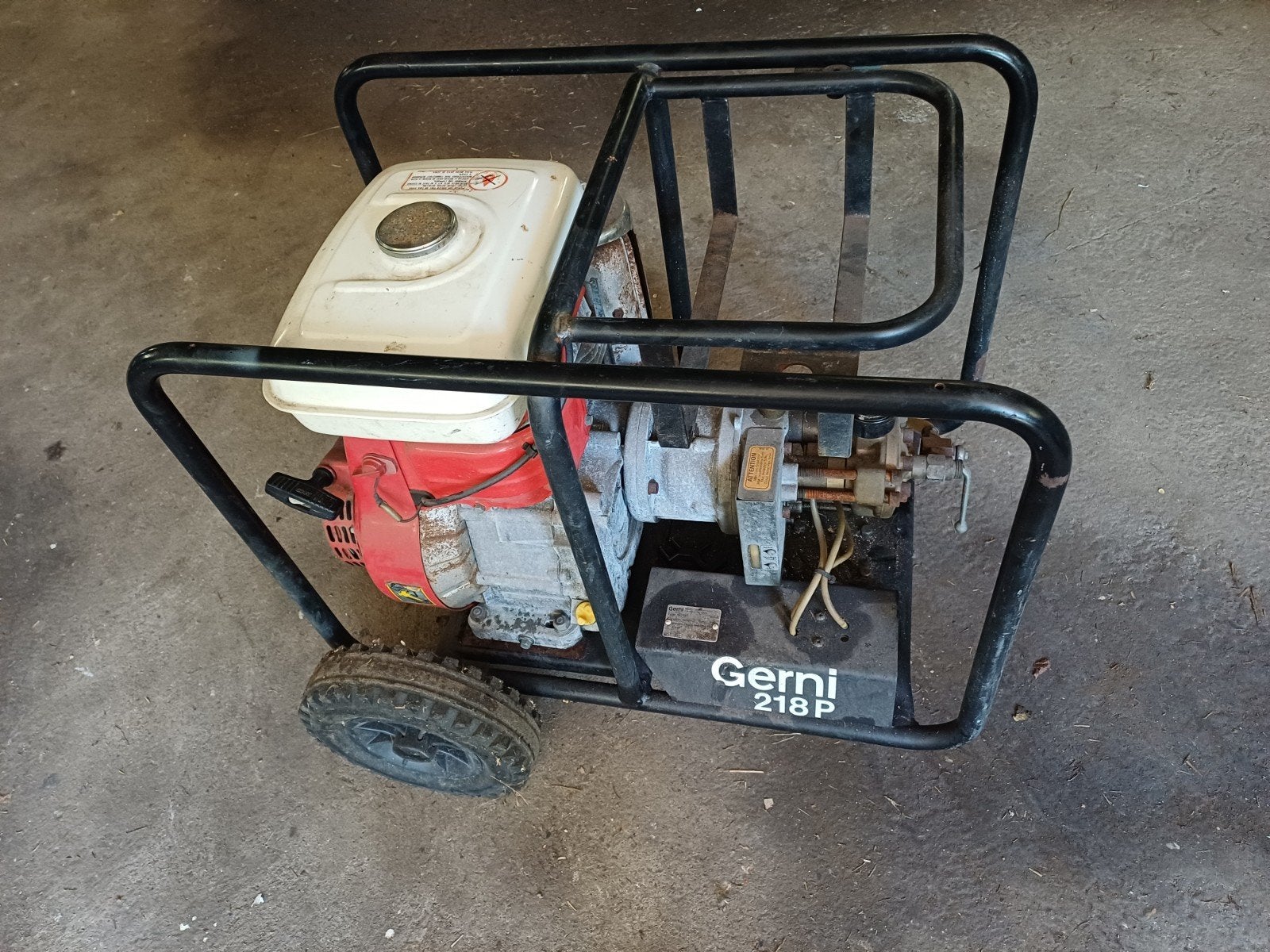 Hogedrukreiniger Gerni pomp 218p Honda motor 10pk, Ophalen, Gebruikt, Honda Gerni218p, Elektrisch