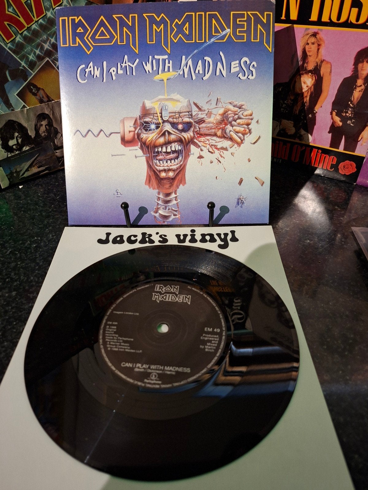 Iron Maiden - Can I Play With Madness 7 inch vinyl 2014, 7 inch, Ophalen of Verzenden, Zo goed als nieuw, Beschermende buitenhoes