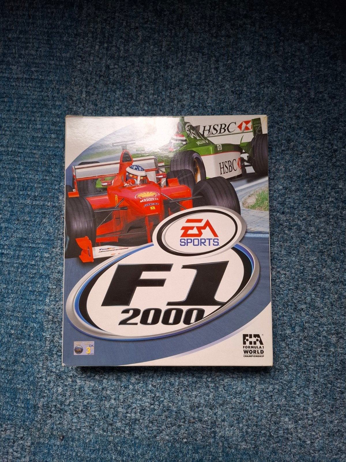 F1 2000 PC Game - Klassieke Race-Simulatie, Gebruikt, 1 speler, Racen en Vliegen, Eén computer