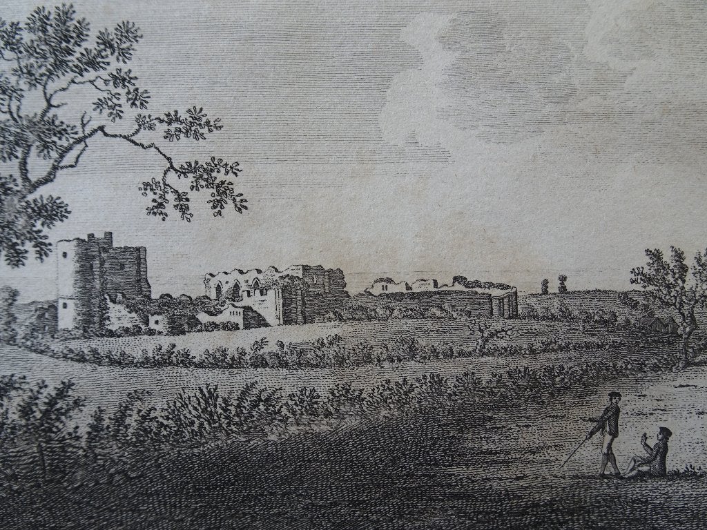 ets Saltwood castle Kent, Engeland, S. Hooper, 1784, Ophalen of Verzenden, Gravure, Origineel, Landschap