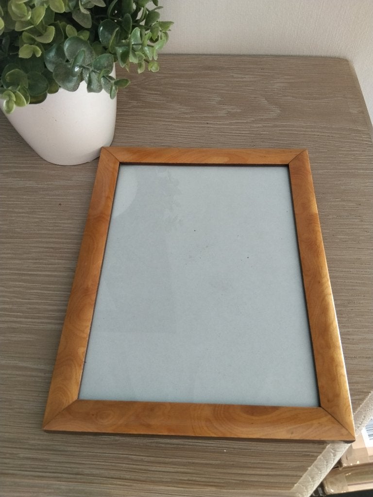houten fotolijst, Ophalen of Verzenden, Zo goed als nieuw, Fotolijst, Met glas
