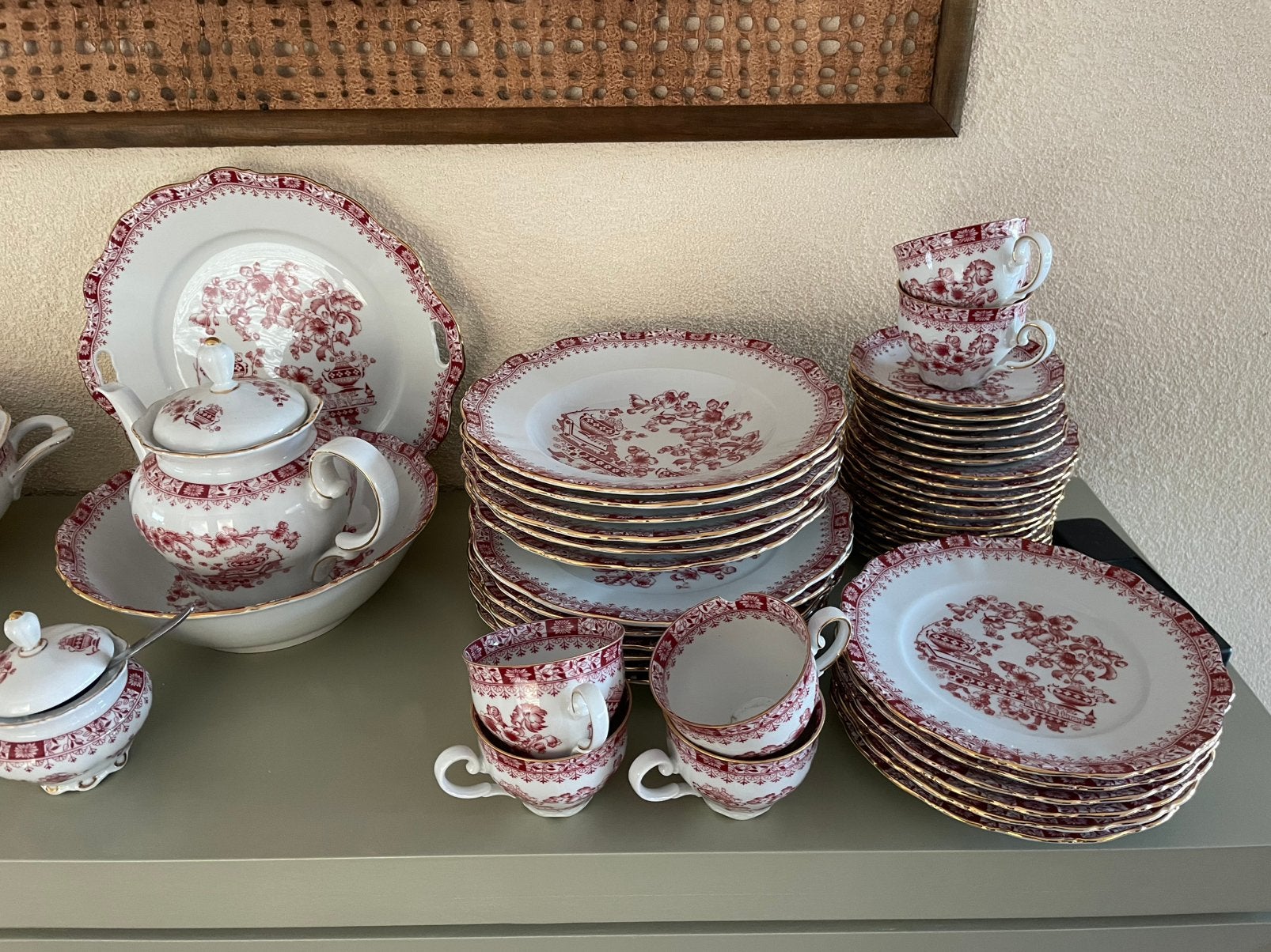 Porselein servies, Ophalen