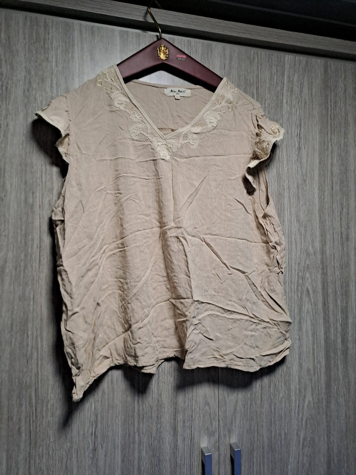 Top maat 46/48, Kleding | Dames, Grote Maten, Beige, Nieuw, Melya melodie, Shirt of Top