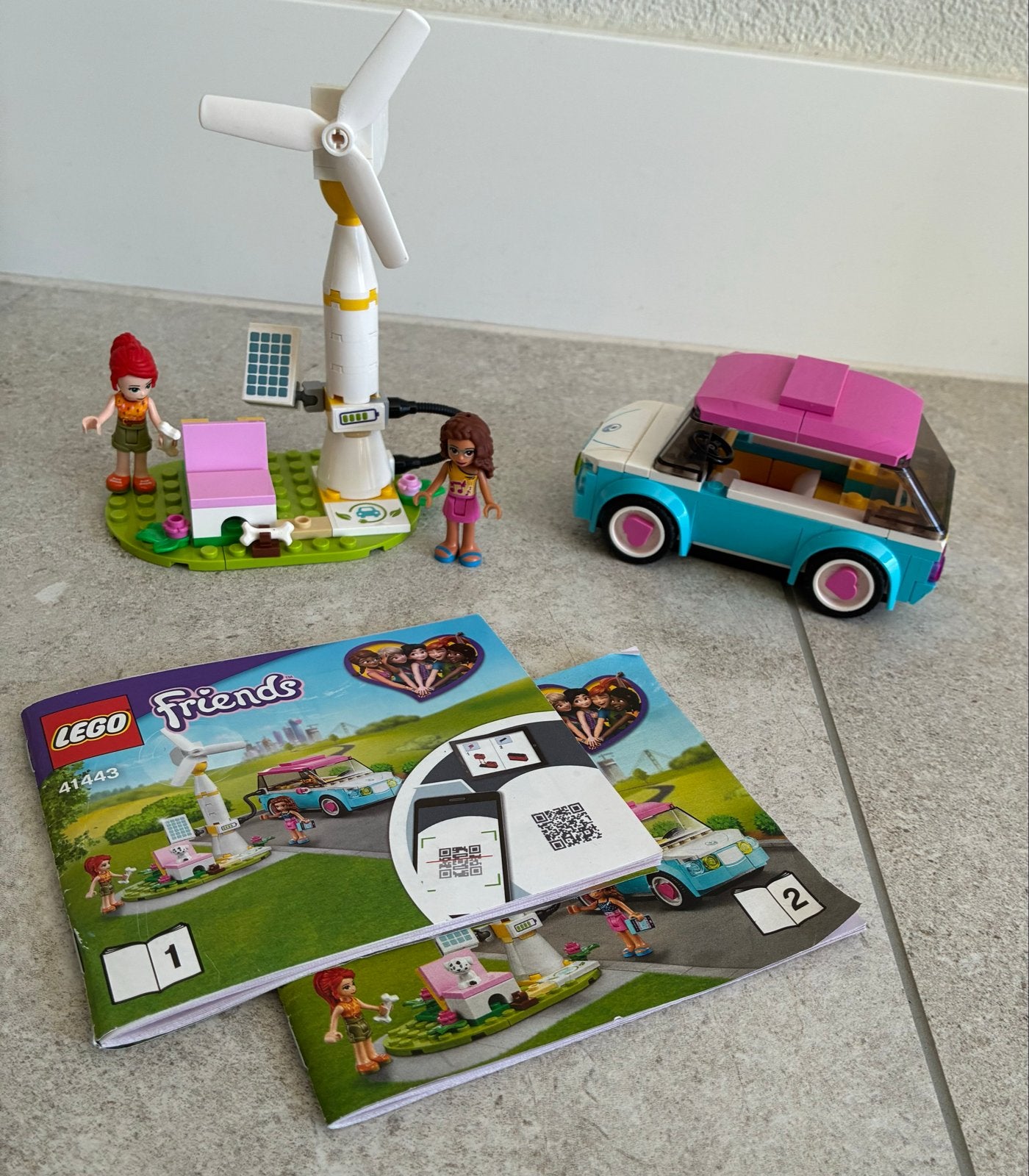 Lego Friends 41443 - Andrea's elektrische auto, Kinderen en Baby's, Lego, Friends, Ophalen of Verzenden, Zo goed als nieuw