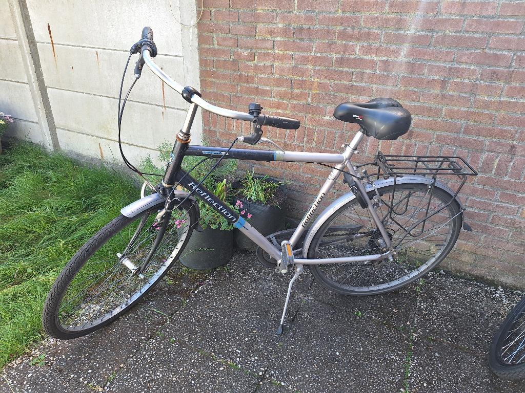 Functionele oude Reflection fiets met 7 versnellingen, Gebruikt, Velgrem, Versnellingen, 57 tot 61 cm