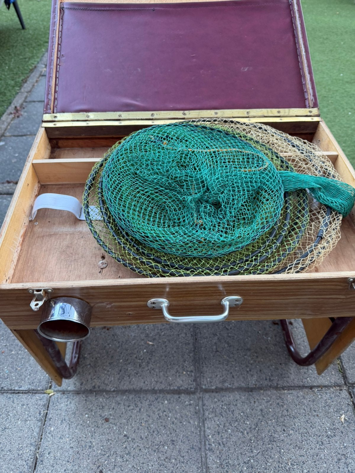 Vintage viskist, Ophalen, Zo goed als nieuw