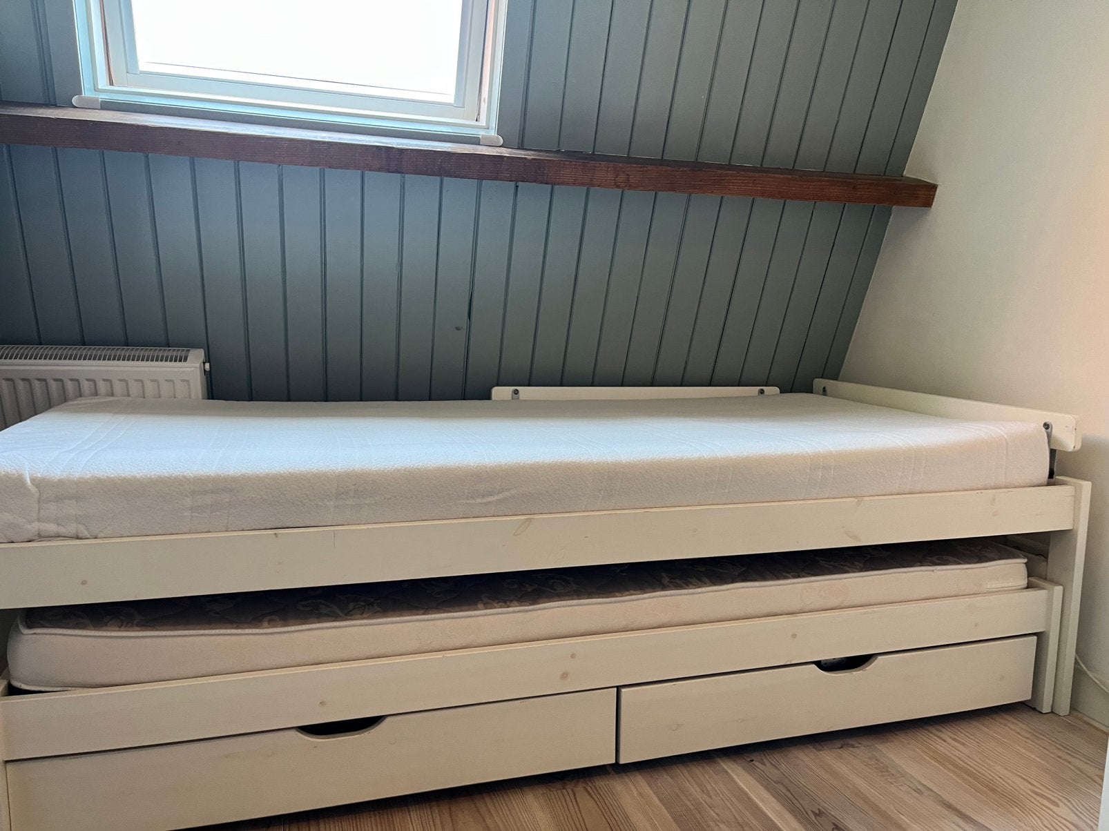 Leuk kinderbed met extra onderschuif bed, Ophalen, Gebruikt, 90 cm, Eenpersoons