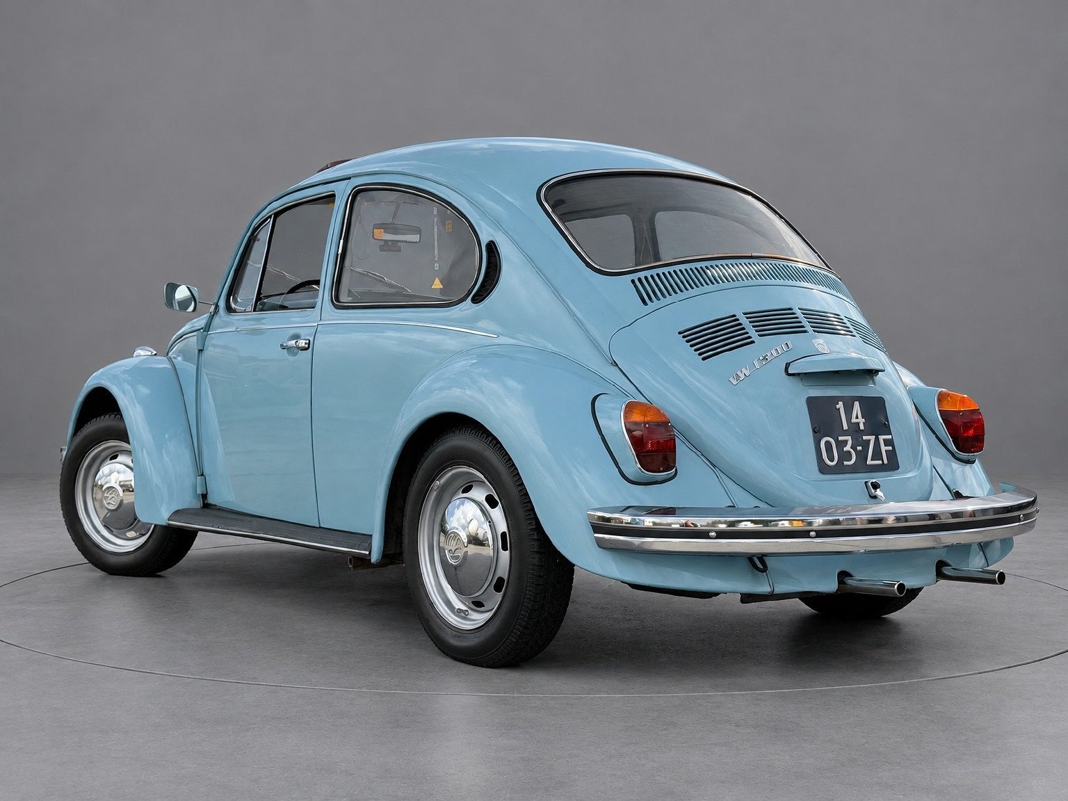 Volkswagen Kever 1300 schuifdak, Gebruikt, 4 cilinders, Blauw, Origineel Nederlands