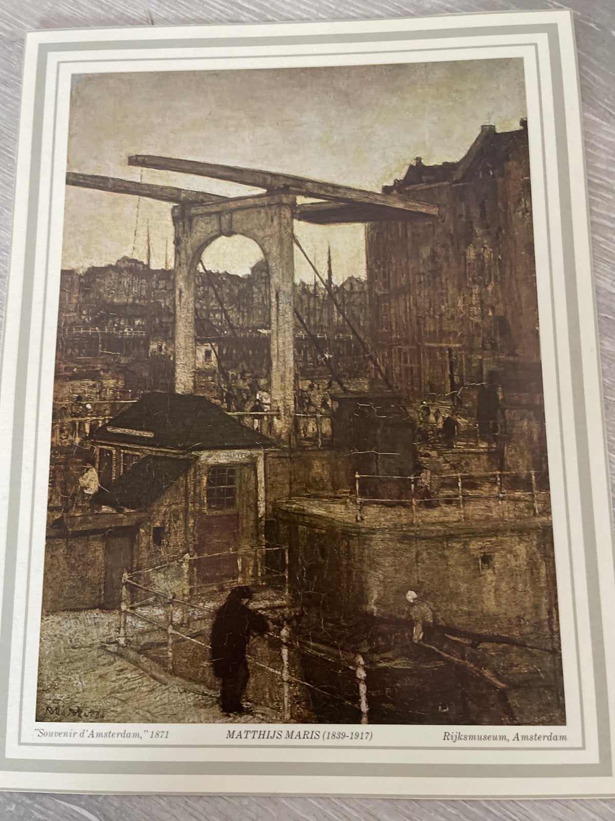 Matthijs Maris - Souvenir d'Amsterdam, 1871, Ophalen of Verzenden, Klassiek, Print, Papier