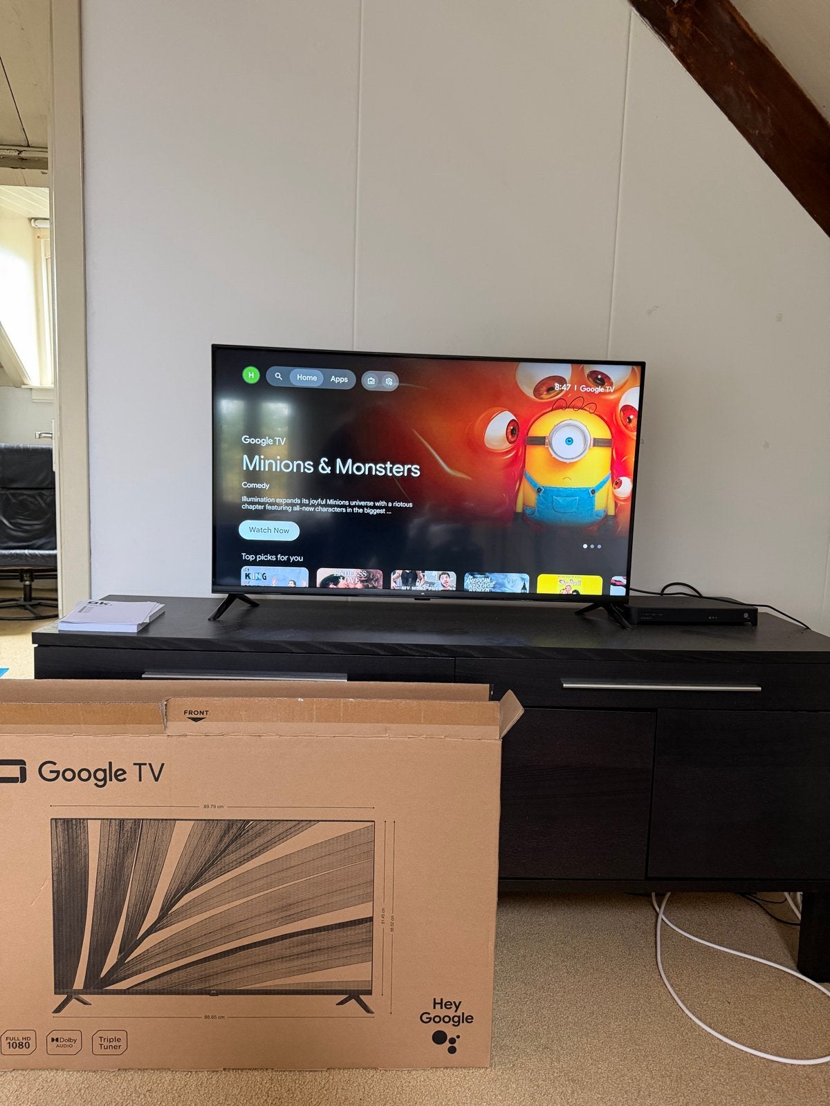 OK. Google TV 40 inch Full HD Smart TV, LED, Zo goed als nieuw, 100 cm of meer, Smart TV