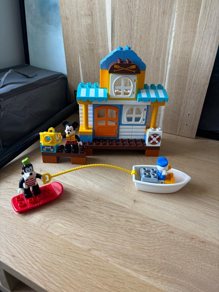 Lego Duplo Mickey & Friends Strandhuis 10827, Kinderen en Baby's, Speelgoed | Duplo en Lego, Ophalen of Verzenden, Zo goed als nieuw
