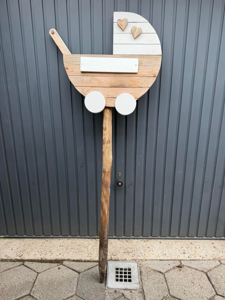 Groot houten geboortebord, Ophalen, Zo goed als nieuw