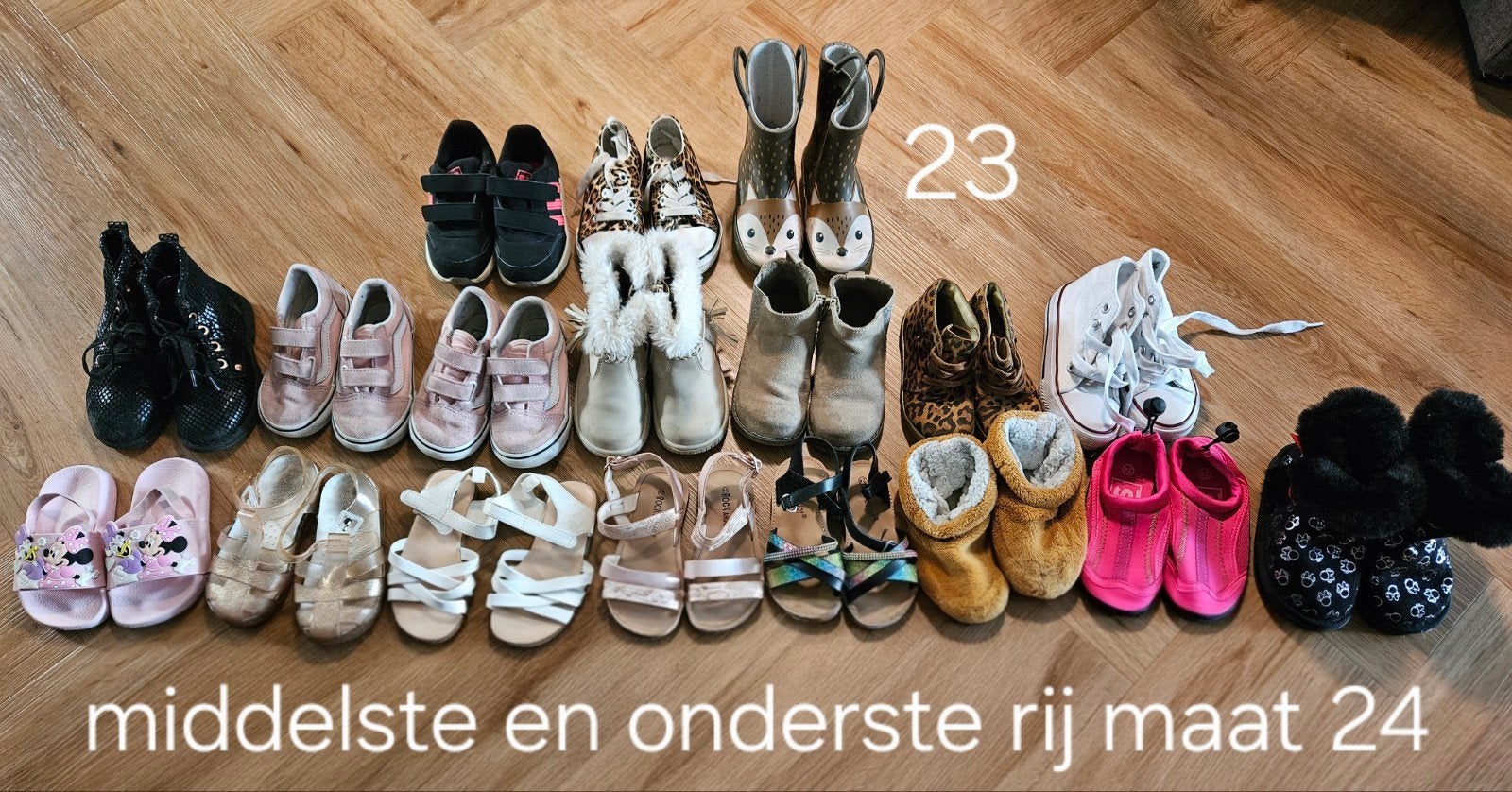 Grote partij kinderschoenen maat 23 en 24, Ophalen, Gebruikt, Jongetje of Meisje, Overige typen