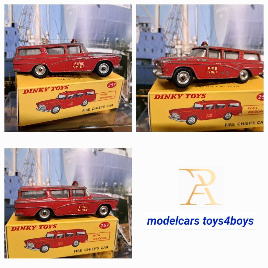 Dinky Toys no 257 Nash Rambler Chiefs Car (1)  1/43, Verzenden, Gebruikt, Auto, Dinky Toys