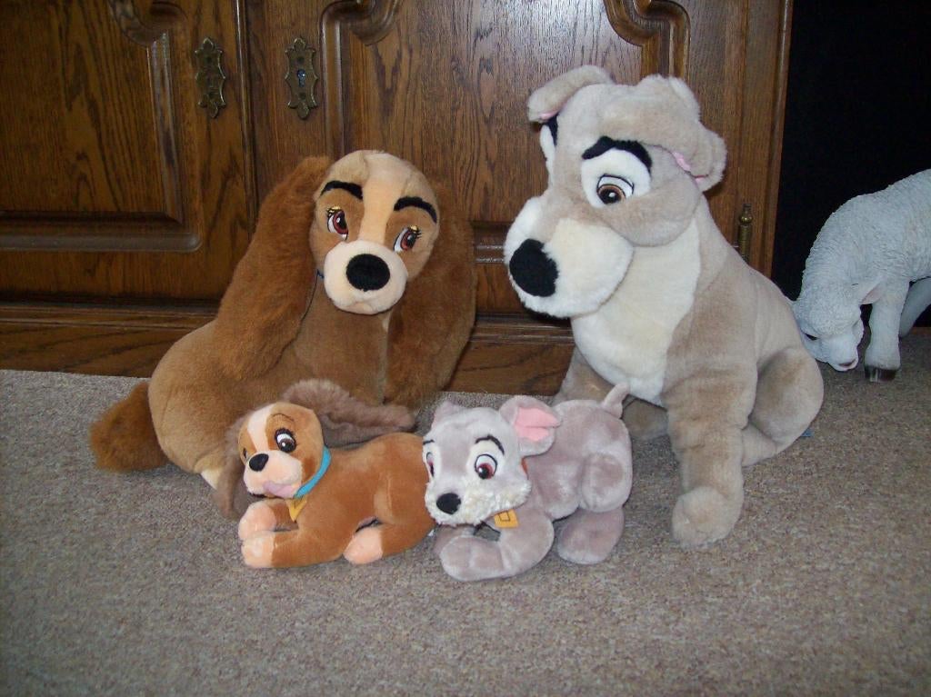 Lady en de Vagebond knuffels, Ophalen of Verzenden, Zo goed als nieuw, Hond