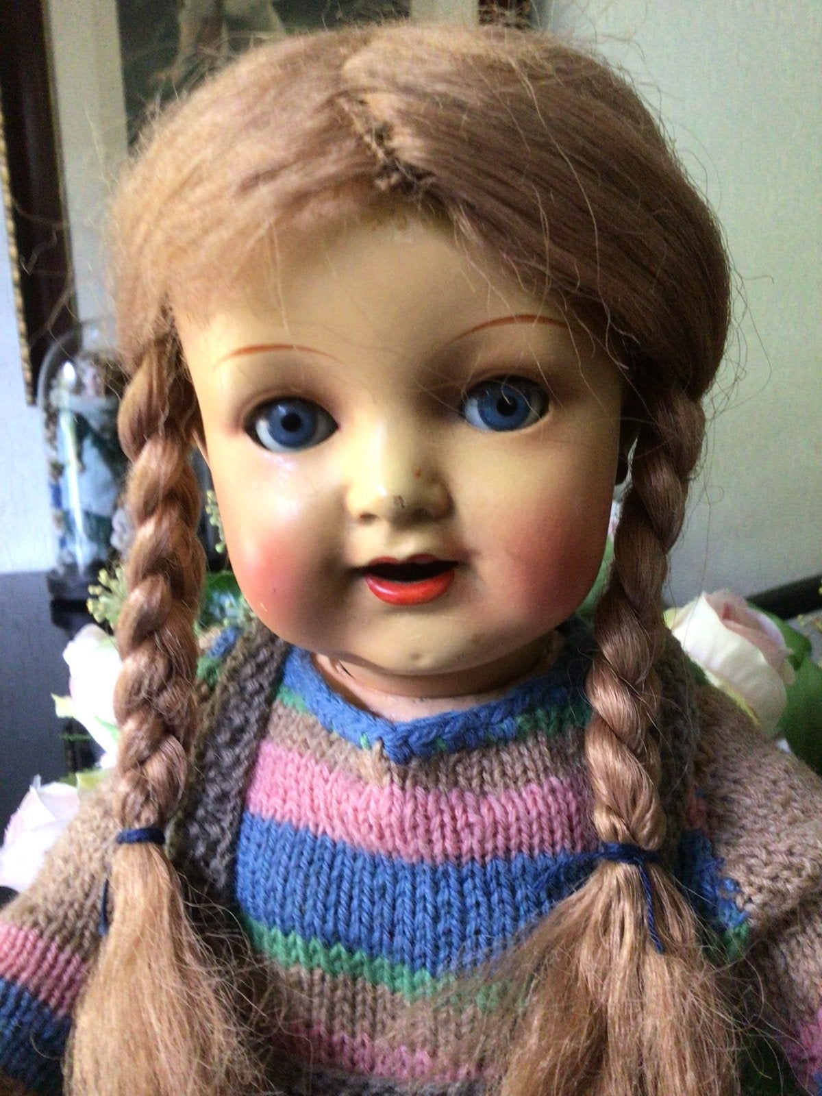 🌿Pop ,”ANTIEKE PORSELEINEN POP🌿HEUBACH 342🌿ca 1935, Verzenden