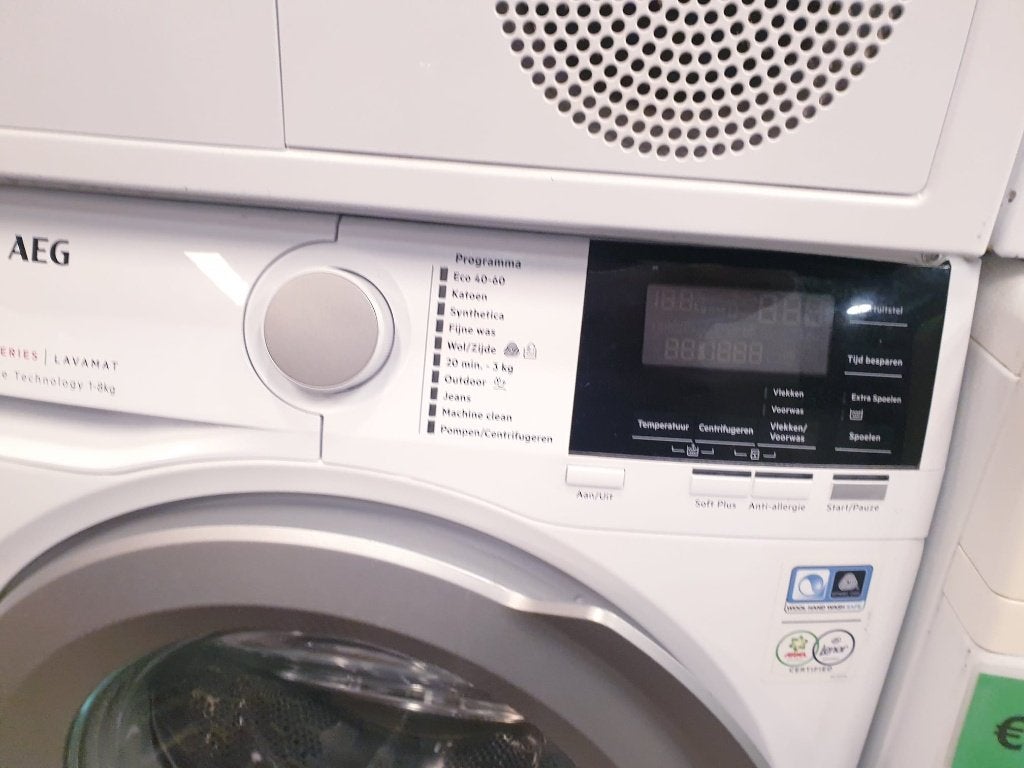 aeg wasmachine A++ 8kg inc 6 mnd garantie, Witgoed en Apparatuur, Ophalen, 1200 tot 1600 toeren, 8 tot 10 kg, Zo goed als nieuw